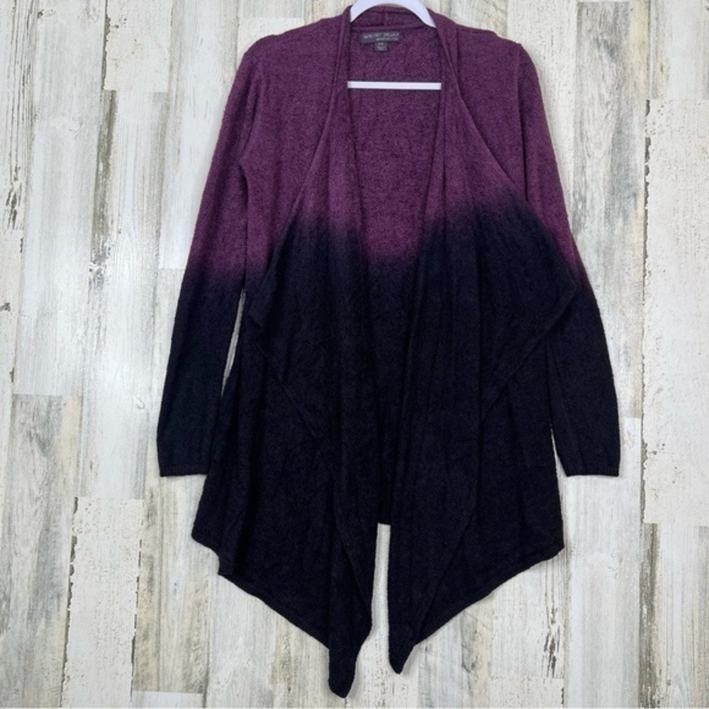 Barefoot Dreams Bamboo Chic Lite Ombr Wrap Cardigan S/M Cozy Fluffy Knit